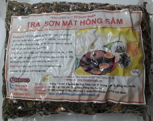tr&agrave; sơn mật hồng s&acirc;m